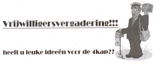 VRIJWILLIGERSVERGADERING 